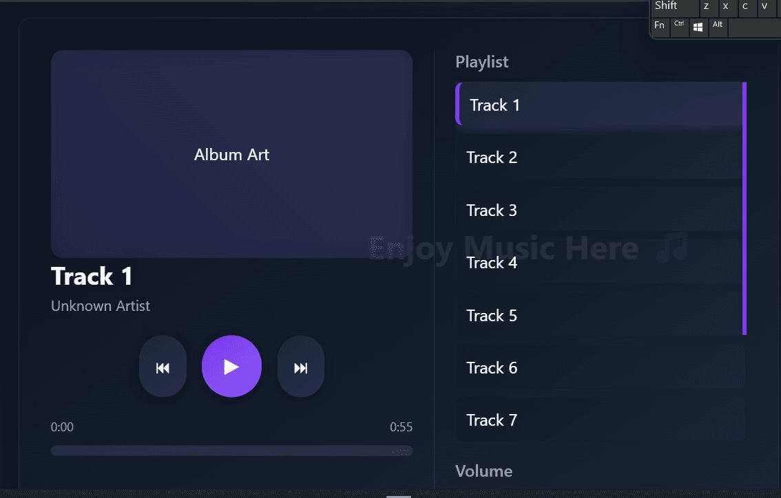 Music Player - This project is a music player application that provides users with playback controls, playlist mana...