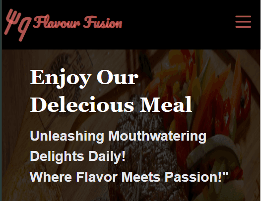 Flavour Fusion - Flavour Fusion is a high-performance restaurant website that prioritizes visual storytelling. It inc...