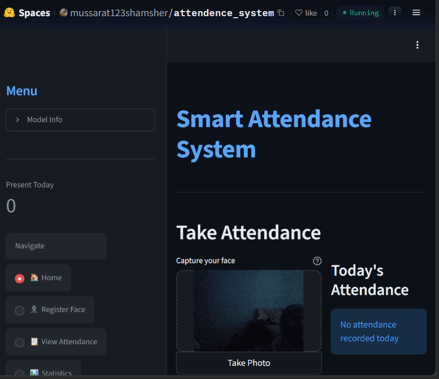 Digital Attendence System - An intelligent attendance management system that leverages facial recognition technology to automate...